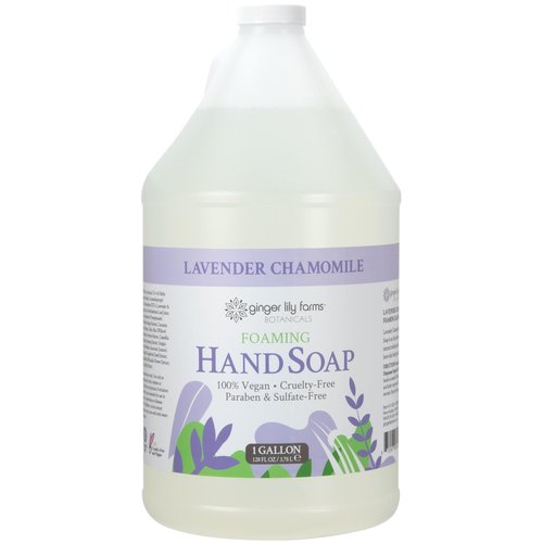 Ginger Lily Farms Botanicals All-Purpose Foaming Hand Soap Refill, 100% Vegan & Cruelty-Free, Lavender Chamomile Scent, 1 Gallon (128 Fl Oz)