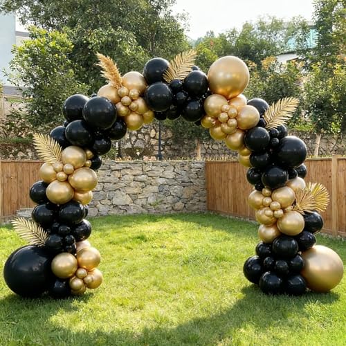 Black Latex Balloons 12 Inch - 40 Pack for Wedding Party Decorations - Variation: Black