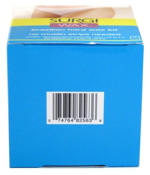 Surgiwax Brazilian Hard Wax Kit For Private Parts 4 Ounce (118ml) (6 Pack)