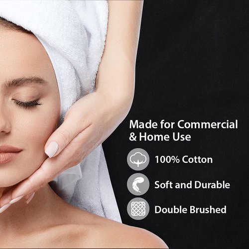 ForPro Professional Collection Premium Flannel Massage Sheet Set - 3-Piece in Black for Comfort & Durability