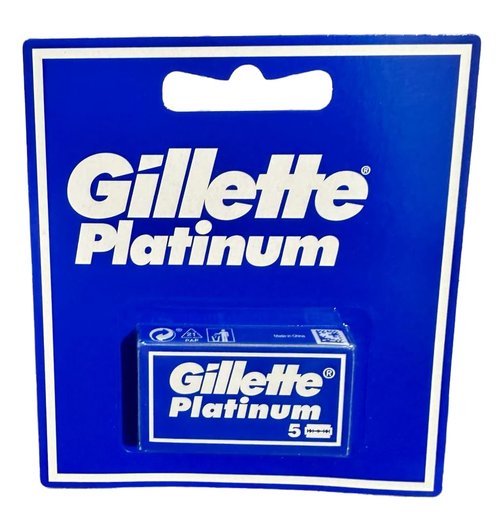 50 Gillette Platinum Double Edge Razor Blades