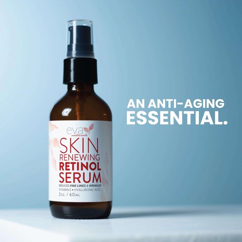 Retinol Serum for Face with Hyaluronic Acid – Anti Aging Skin Care for Fine Lines, Wrinkles, Dark Spots & Blemish – Brightening Resurfacing Serum for Post Acne and Sensitive Skin – 2oz