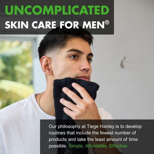 Tiege Hanley Skin Care Set for Men - Essential Daily Routine | 4-Piece System Level 1 with SPF Moisturizer