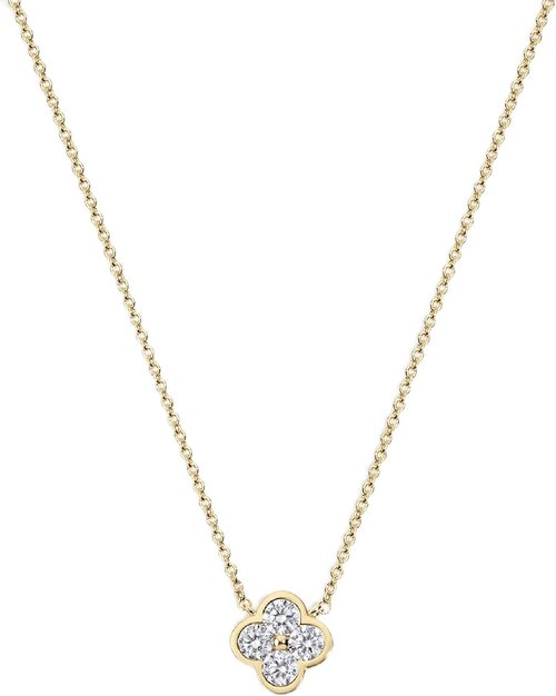 Electric Picks Camilla Clover Necklace - Elegant 14kt Gold Plated Dainty Layering Jewelry for Women