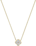 Electric Picks Camilla Clover Necklace - Elegant 14kt Gold Plated Dainty Layering Jewelry for Women