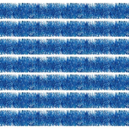 Teal Blue Foil Tinsel Garland - Christmas & Party Decoration 100 Feet
