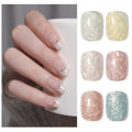 GAOY Pearl Gel Nail Polish Set, 6 Colors Shimmer Mermaid, Pink White Blue Soak Off UV Gel Polish Kit, Baroque Pearl