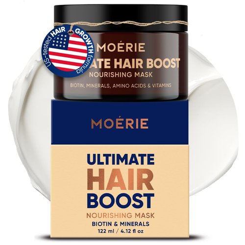 Moerie Mineral Hair Growth & Repair Mask - Vegan-Friendly Treatment for Thicker, Fuller Hair - Paraben & Silicone Free