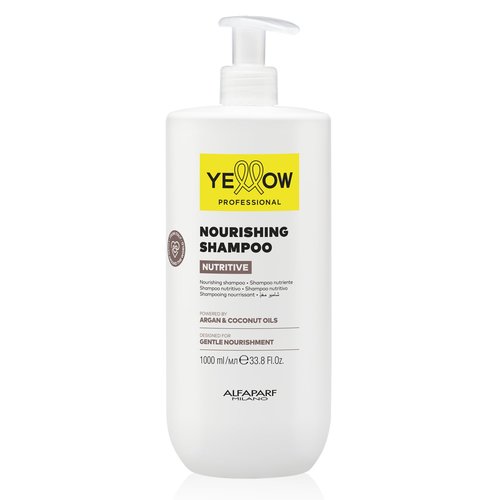 Alfaparf Milano Yellow Professional Nutritive Nourishing Shampoo for Dry Hair - Powered by Argan & Coconut Oils - Designed for Gentle Cleansing (33.8 fl oz / 1000ml)