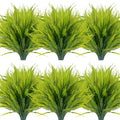 Artificial Boston Fern with Flowers - Outdoor Faux Greenery for Garden Porch Patio Window Box