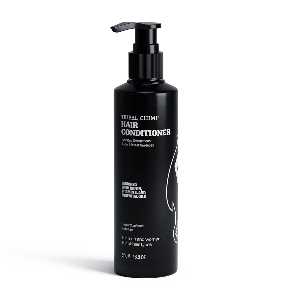 Tribal Chimp Hair Conditioner - Hydrating & Strengthening Formula with Peppermint, Tea Tree Oil & Biotin | 8.8oz