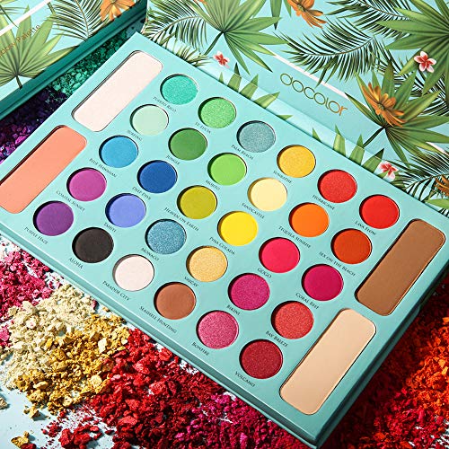 Colorful Eyeshadow Palette with 34 Shades - Waterproof, Matte & Shimmer Makeup