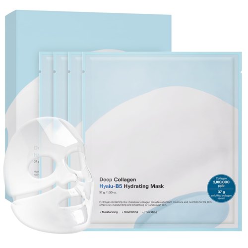 SUNGBOON Deep Collagen Hyalu-B5 Overnight Mask - Hydrating Wrinkle Care & Barrier Repair | 4 Pack