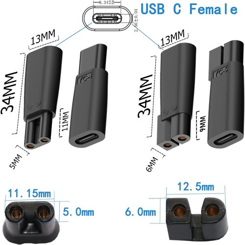 Skiennix USB C Power Cord - 10PCS Replacement Charger for Hair Clippers, Trimmers & Shavers | HQ8505