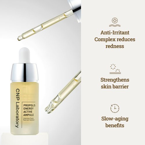 CNP Honey Glow Serum - Hyaluronic Acid & Propolis for Hydrating, Anti-Aging, Centella Soothing Serum, for Sensitive Skin, Korean Skin Care (1.18 fl. oz)