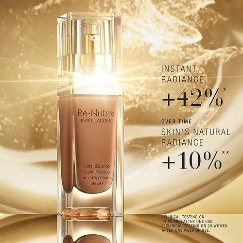 Estée Lauder Re-Nutriv Ultra Radiance Liquid Foundation SPF 20 - Luxurious Hydration, Long-Wearing, 1 Fl Oz