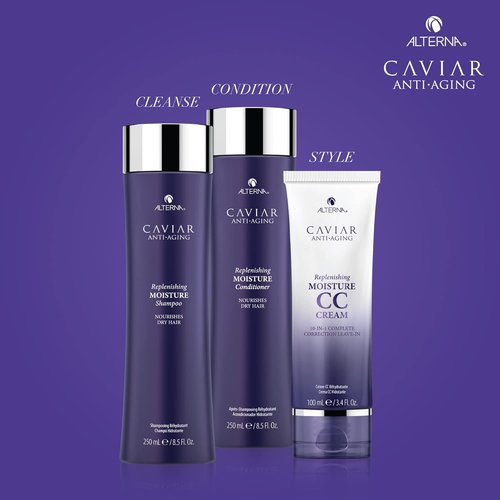 Alterna CAVIAR Anti-Aging Replenishing Moisture Shampoo - Hydrates & Restores Dry, Brittle Hair | Sulfate Free