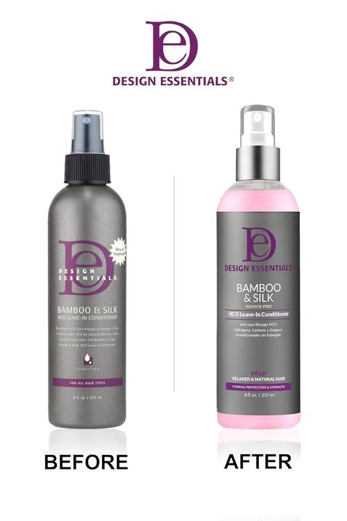 Design Essentials Leave-In Conditioner - Bamboo & Silk Thermal Protection for Natural Hair, 8 Oz