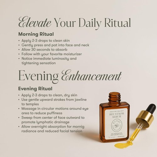 KUSHI Bee Venom Serum - Hydrating & Firming Face Serum for Youthful Skin - 15ml, Cruelty-Free