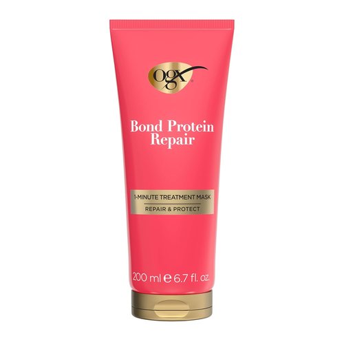 OGX Repair & Protect Bond Protein Treatment Mask - Deep Conditioning for Shiny, Smooth Hair | 6.7 fl. oz