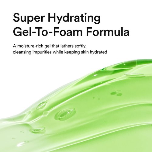 VEGANIFECT Hydrating Gel Face Wash, Citric Acid + LHA + Glycerin + Beta Glucan, Gentle Cleanser, Oil Free, Sensitive Skin, Dehydrated Skin, Korean Skin Care, Big Size (205ml/6.93 fl oz)