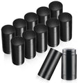 Mirrline 12 Pcs 30g/1oz Black Deodorant Containers Refillable Bottom Refilling Round Stick Plastic Twist Up Deodorant Bottles for DIY Chapstick Lip Balm Crayon