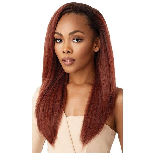 Outre Quick Weave Self Styled in 60 Seconds Neesha Soft & Natural New Half Wig Cap Laysflat Requires Less Leave Out NEESHA H302 (Dark Brown 2)