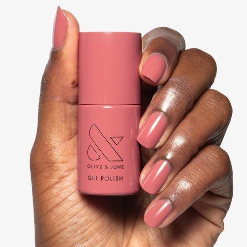 Olive & June Gel Polish | UV LED Nail Lamp Needed | Long Lasting Formula | Up to 21 Days of Wear | Damage-Free Removal | Salon-Quality Manicure Pedicure at Home| Boysenberry Glass