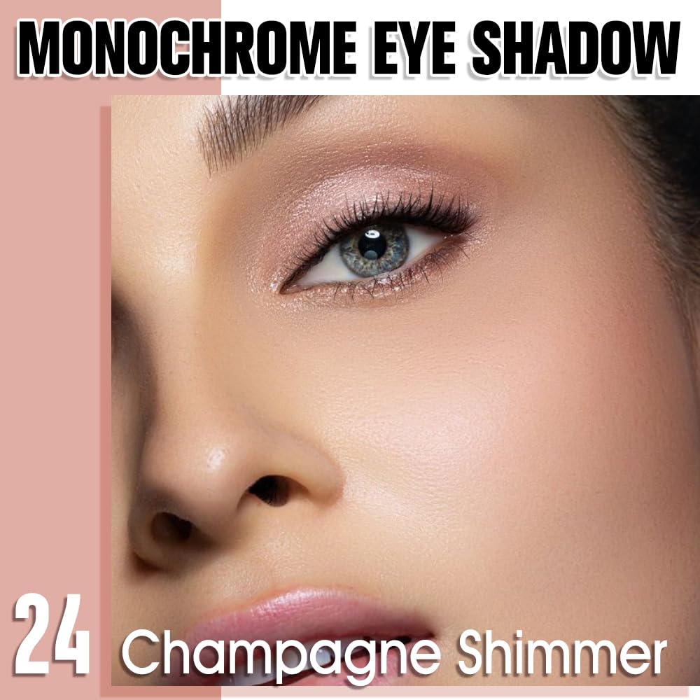 WanTuoluo Champagne Shimmer Eyeshadow - Rose Gold Glitter Cream for Effortless Eye Makeup | 24g