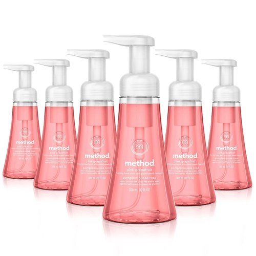 Method Foaming Hand Soap, Pink Grapefruit, 10 fl oz, (Pack of 6)