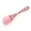 XEAOHESY 1pc Pink Rhinestones Nail Dust Brush Mineral Powder Brush Blush Brush Soft Fluffy Foundation Brush Large Face Powder Makeup Brushes Kabuki Brush for Powder