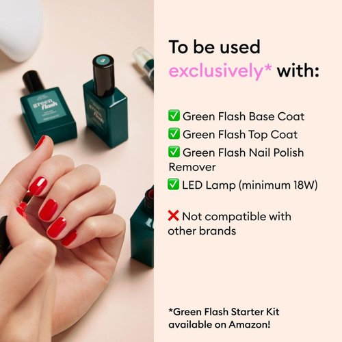 Manucurist Green Flash Gel Nail Polish - Sheer Pale Pink Hortencia - Vegan & 12-Free - Strengthens Nails - 0.5 fl oz