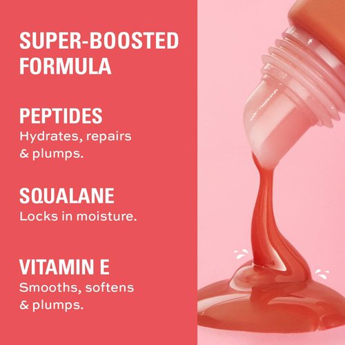 Revolution Juicy Peptide Lip Balm - Hydrating & Nourishing Tint with Squalane & Vitamin E | Clear Ice, 0.27 fl oz