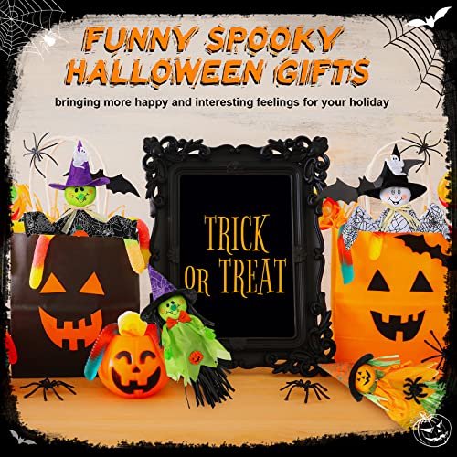 Halloween Hanging Ghost and Pumpkin Decorations, Set of 9 - Spooky Tree Decor