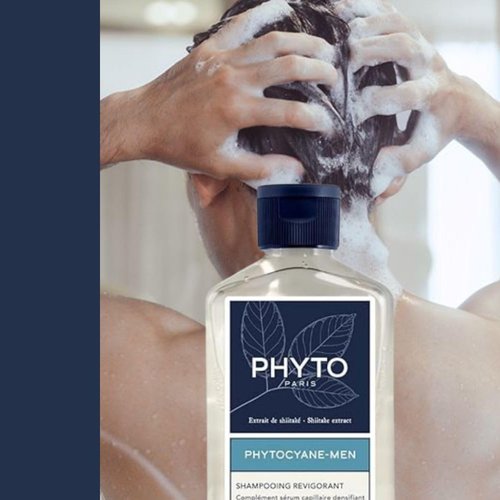 PHYTO PHYTOCYANE Men’s Invigorating Shampoo - Hair Thinning Treatment, 8.45 fl. oz.