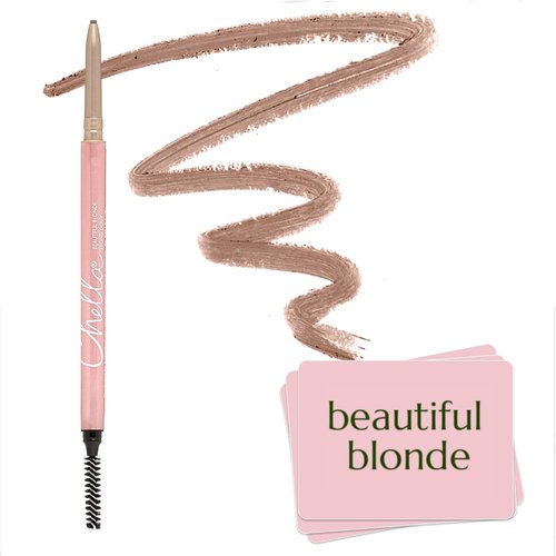 Chella Eyebrow Pencil - Easy-To-Use Brow Definer for Shaping & Filling - Long-Wear Blonde Pencil with Precise Tip