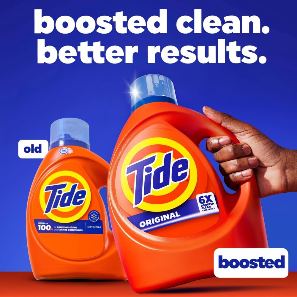 Tide Liquid Laundry Detergent - Original Scent | 64 Loads | 80 FL OZ | Effective on All Stains