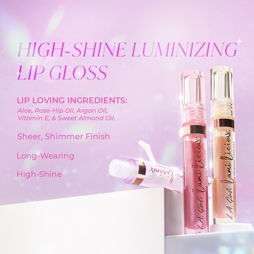 L.A. Girl Lumilicious Lipgloss - Sweetheart Shade for Radiant, Luminous Lips