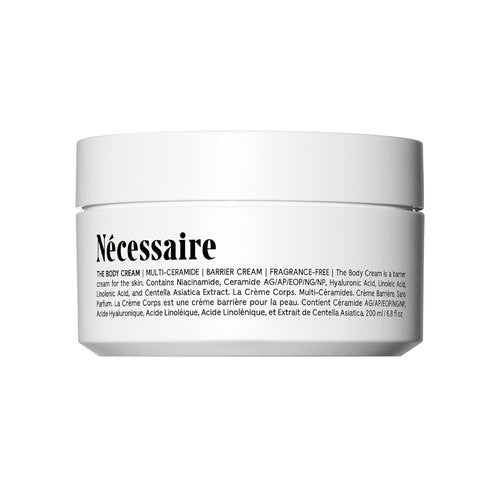 Nécessaire The Body Cream - Rich Barrier Repair With 5% Niacinamide & Ceramides | Fragrance-Free, 200 ml