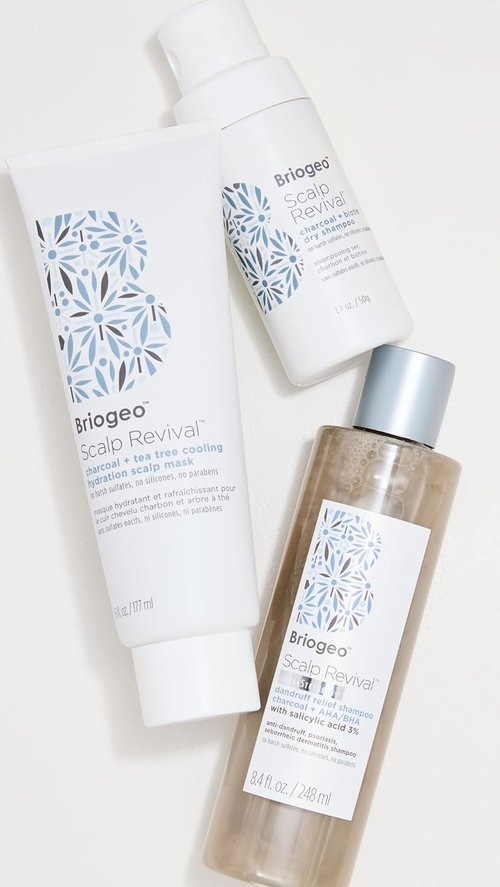 Briogeo Scalp Revival Charcoal & Tea Tree Scalp Mask - Cooling Hydration Treatment for All Hair Types