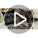 Black 20x20 Inch Christmas Throw Pillow Covers Set of 4 - Snowman Love Holiday Decor
