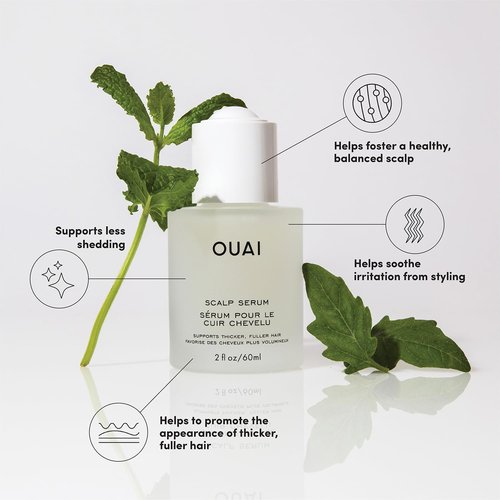 OUAI Scalp Serum - Balancing Hair Serum with Red Clover & Siberian Ginseng for Thicker Hair | 2 Fl Oz