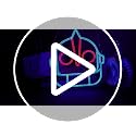 Blue and Red Super Robot Neon Sign Wall Decor, Dimmable LED Light for Gaming & Man Cave