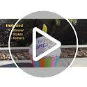 Birthday Party Decorations Bundle with Inflatable Cake & Cupcake Lights - Indoor Outdoor