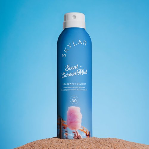 Skylar Sunscreen Mist, Broad Spectrum SPF 30, Water Resistant 80 Min, Vegan, Cruelty-free, Hypoallergenic, Safe for Sensitive Skin- Boardwalk Delight, 5oz