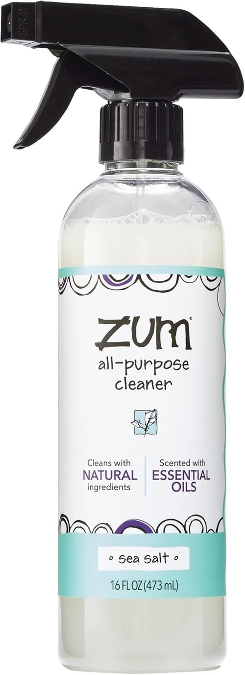 Indigo Wild Zum All-Purpose Cleaner - Natural Essential Oil Formula with Baking Soda - Sea Salt, 16 fl oz