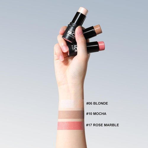FOCALLURE Cream Contour Sticks Set - 3 Pcs with Highlighter, Bronzer & Blush | Non-Greasy, Long-Wear Makeup - Light-Medium