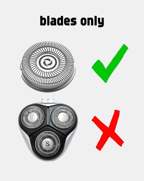 9 Pack Electric Razor Replacement Blades Compatible with rategist Electric Shaver Blades rategist Replacement Blades for rategist Rechargeable Electric Shaver WD-787, 2 Cleaning Brush