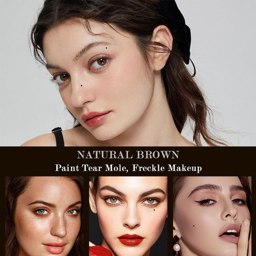 Lacrimal Nevus Freckle Pen - Natural Waterproof Makeup Tool for Realistic Freckles | Black