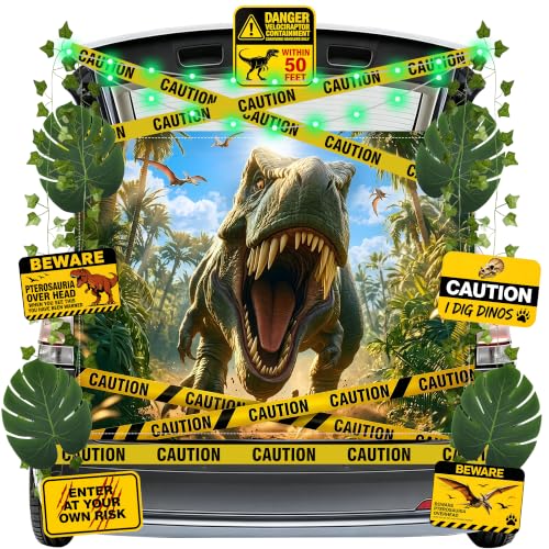 Halloween Dinosaur Car Decoration Kit for SUV Trunk or Treat